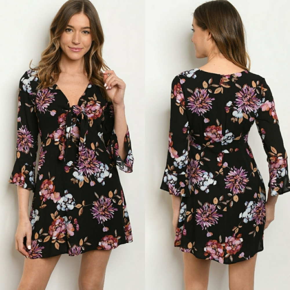 Floral print dress